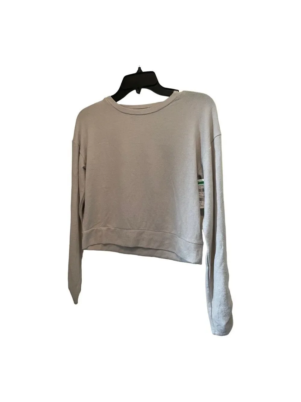Z by Zella cropped fog gray long sleeve shirt
